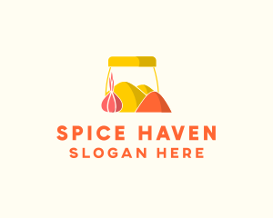 Spice - Onion Spice Powder Condiments logo design