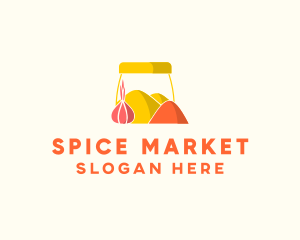 Onion Spice Powder Condiments logo design