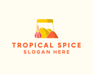 Onion Spice Powder Condiments logo design