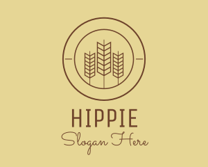 Wheat Farmer Badge  Logo