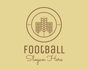 Wheat Farmer Badge  Logo