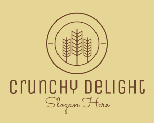 Cereal - Wheat Farmer Badge logo design