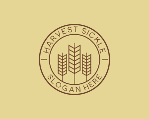 Wheat Farmer Badge  logo design