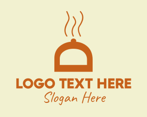 Server - Orange Food Cover logo design