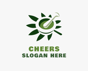Treatment - Cannabis Marijuana Plant logo design