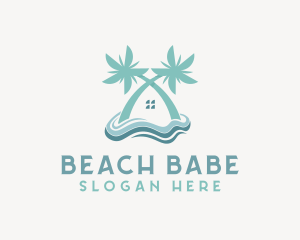 Beach House Vacation logo design