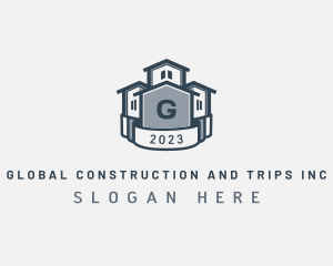 House  Construction Property logo design