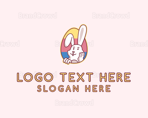 Easter Bunny Egg Logo