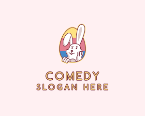 Easter Bunny Egg Logo