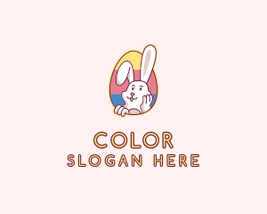 Colorful - Easter Bunny Egg logo design