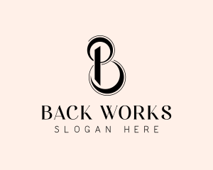 Upscale Boutique Letter B logo design