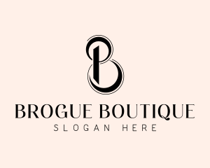 Upscale Boutique Letter B logo design