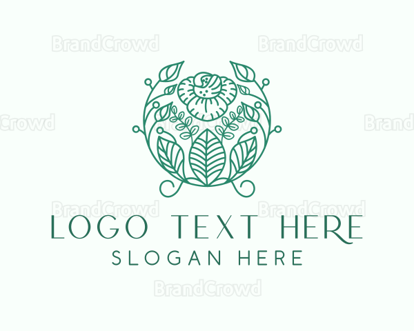 Decorative Floral Plant Logo