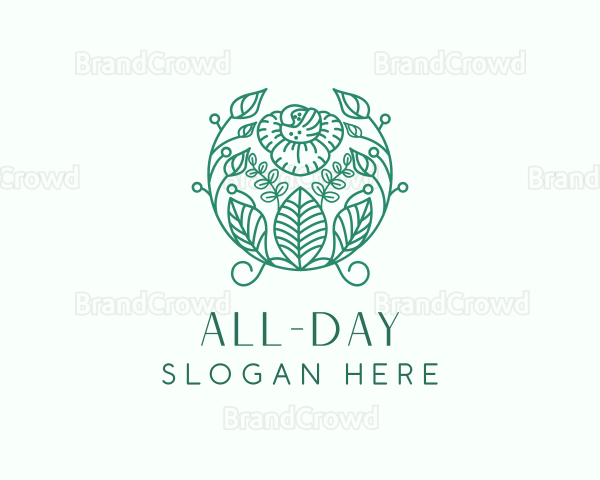 Decorative Floral Plant Logo