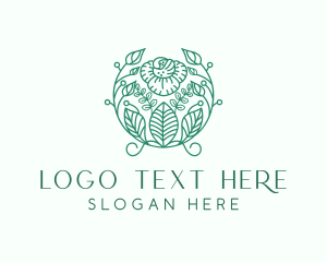 Cosmetic - Decorative Floral Plant logo design
