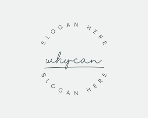 Elegant Feminine Cursive Logo