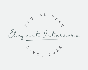 Elegant Feminine Cursive logo design