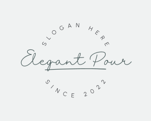 Elegant Feminine Cursive logo design