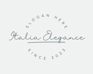 Elegant Feminine Cursive logo design