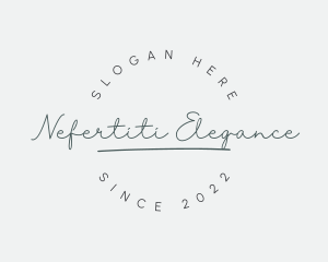 Elegant Feminine Cursive logo design