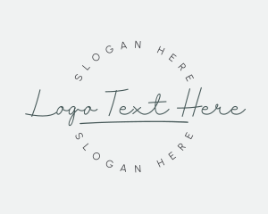 Elegant Feminine Cursive Logo