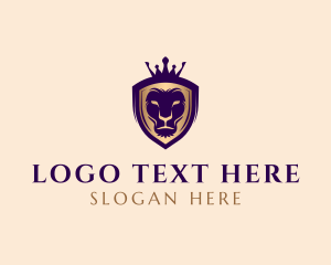 Zoo - Royal Crown Lion King logo design