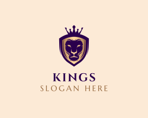 Royal Crown Lion King logo design