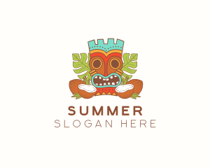 Tropical Summer Tiki  logo design