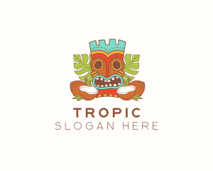 Tropical Summer Tiki  logo design