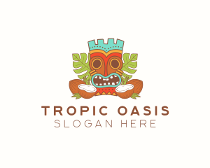 Tropical Summer Tiki  logo design