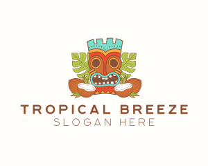 Tropical Summer Tiki  logo design