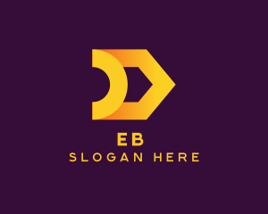 Premium Golden Letter D Business Logo