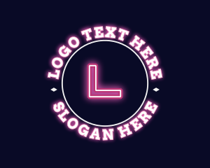 Program - Cyber Technology Neon logo design