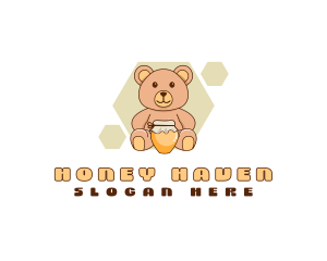 Teddy Bear Honey logo design