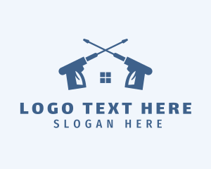 Cleaning Service - Home Pressure Washer logo design