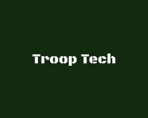 Troop - Military Army Wordmark logo design