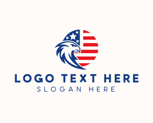 American Flag - Eagle American Patriot logo design