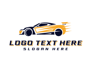 Finish - Motorsport Race Car logo design