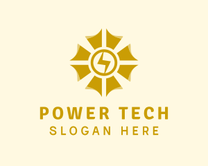 Sun Lightning Energy logo design