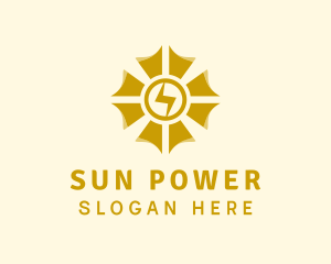 Sun Lightning Energy logo design