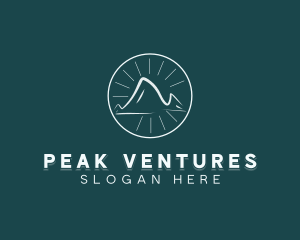 Mountain Peak Hiking  logo design