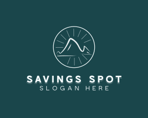 Mountain Peak Hiking  logo design