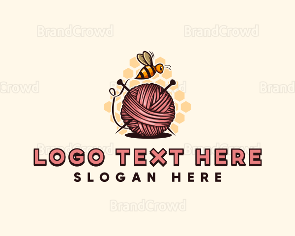 Honey Bee Yarn Ball Tailoring Logo