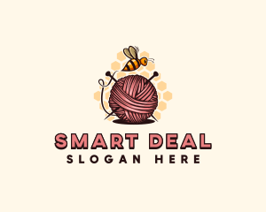 Honey Bee Yarn Ball Tailoring logo design