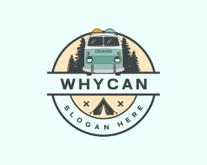 Hippie Camper Van Logo