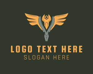 Pliers - Winged Pliers Mechanic logo design