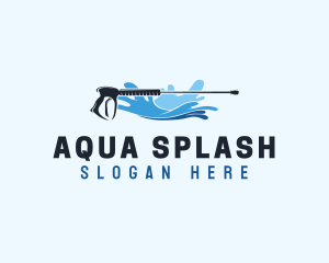 Pressure Washer Splash logo design