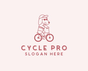 Cycling - Biking Pet Dog logo design