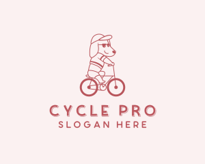 Biking Pet Dog logo design