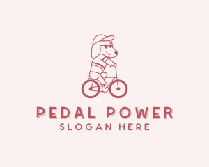 Biking Pet Dog logo design